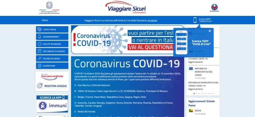 Viaggiare sicuri, i servizi per i viaggiatori a cura della Farnesina